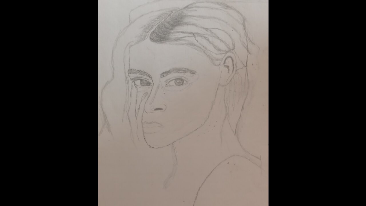 Girl hair drawing part 2