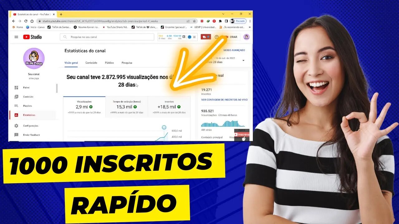 Como conseguir 1000 inscritos rápido usando vídeos shorts