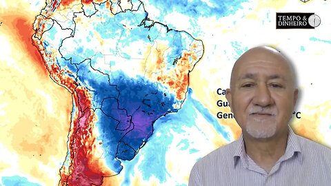 Chuvas intensas no leste de SP e frio chega na região sul e sudeste no decorrer da semana.