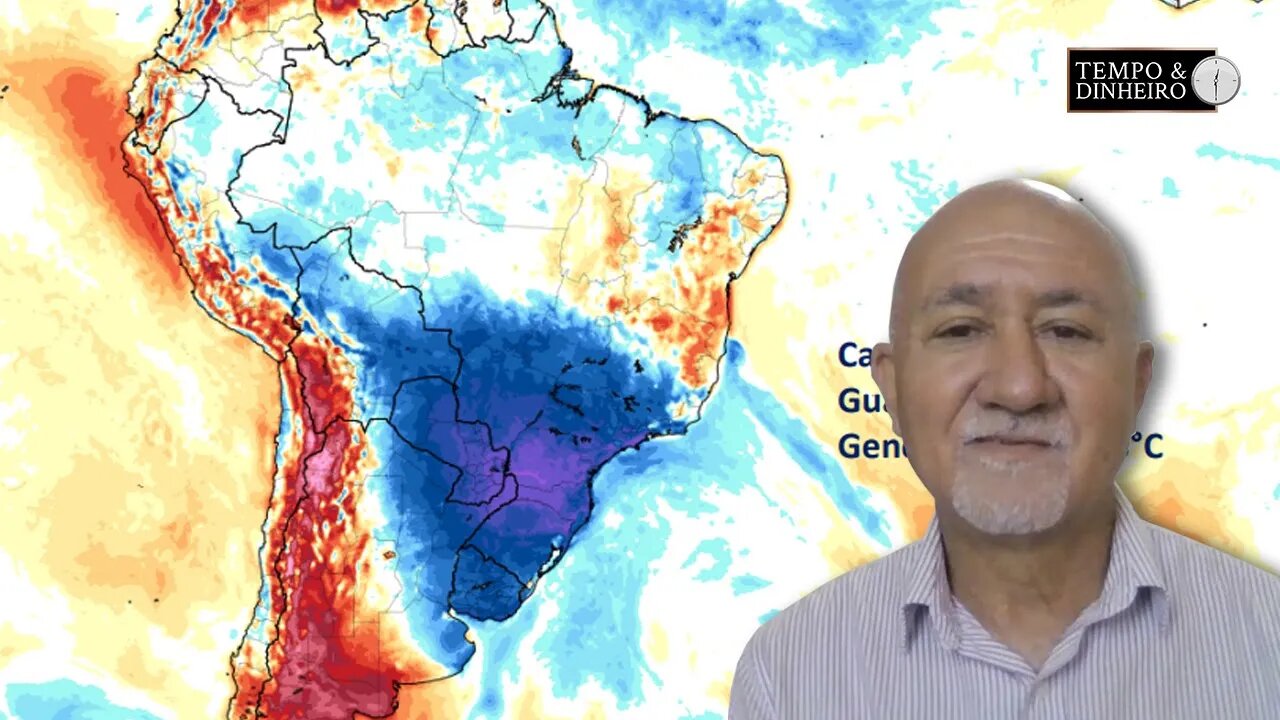 Chuvas intensas no leste de SP e frio chega na região sul e sudeste no decorrer da semana.