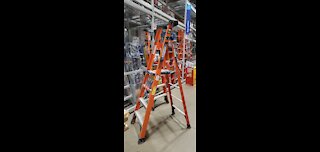 Werner 10' Fiberglass PODIUM LADDER DEAL ALERT from Lowes