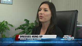 Weddings hung up as dress outfitter folds