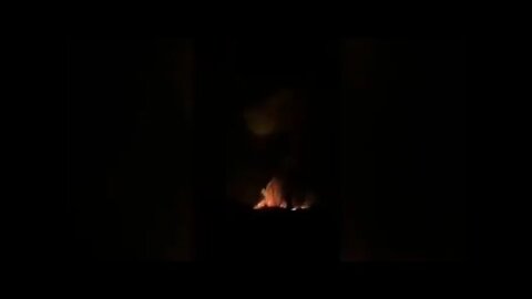 Gas pipeline on fire in Kharkiv after a Russian attack