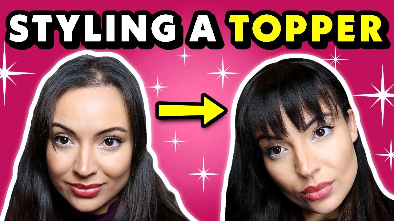 UNIWIGS: How to style a TOPPER + How to hide female HAIR LOSS