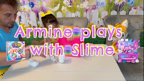 Armine's Slimy Adventure: Exploring Fun Slime Kits! Toddler video