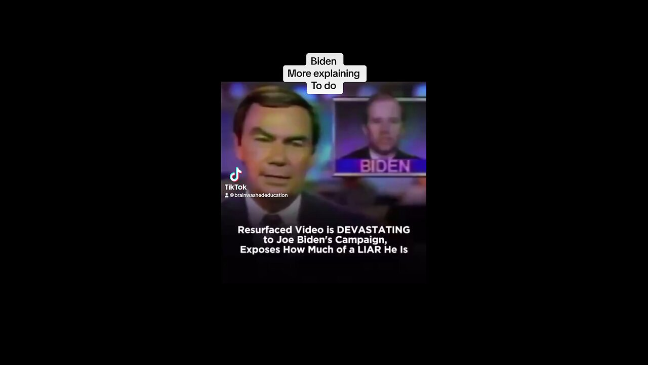 Biden got explaining to do