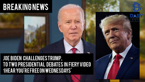Joe Biden challenges Trump in fiery video: ‘I hear you're free on Wednesdays’