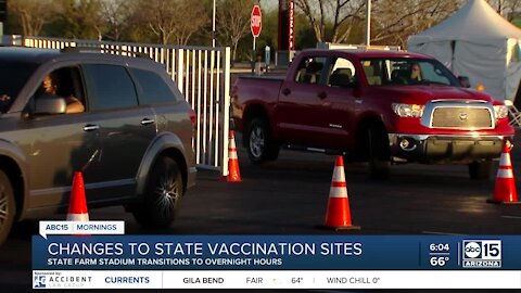 Changes to state-run vaccine sites as temperatures rise