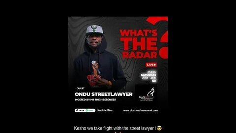 WHATS THE RADAR | A CONVERSATION WITH ONDU STREETLAWYER