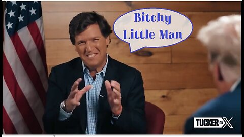 Tucker: "Not a friend. Bitchy little man. He's a little fussy man." 🤣😁😂