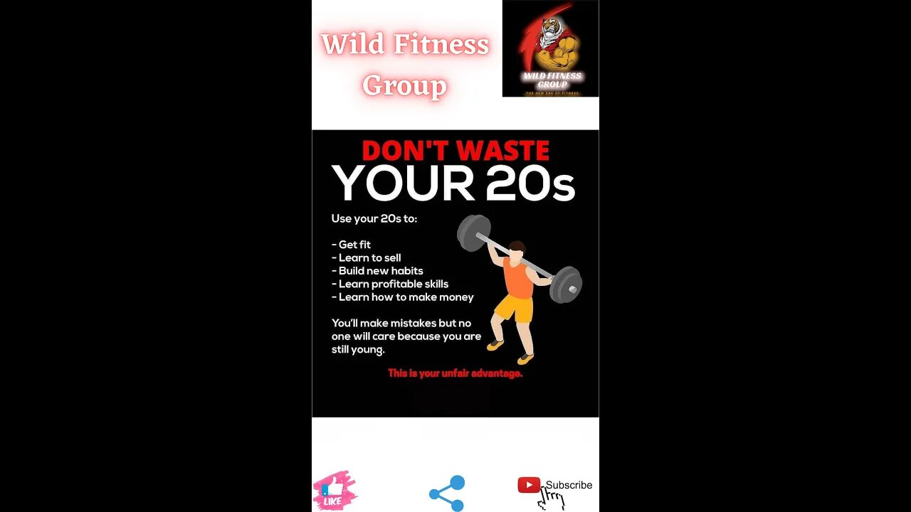 🔥Don't waste your 20s🔥#fitness🔥#wildfitnessgroup🔥#shorts🔥