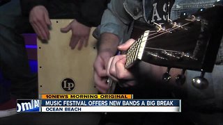 Music festival offers new bands a big break