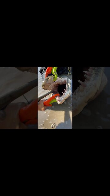 That’s Allot Of Teeth! 🦖🦈🐊 #outside #fishtexas #animals #fish