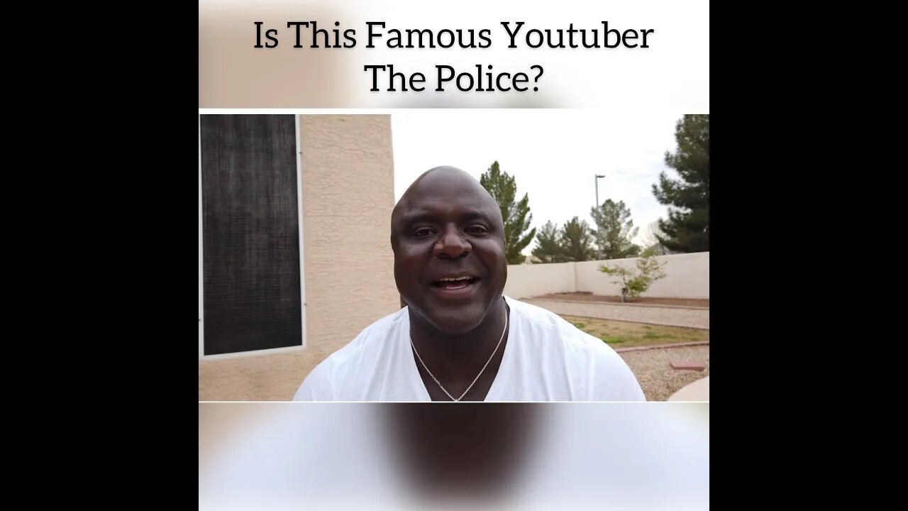 Is This Famous Youtuber The Police?