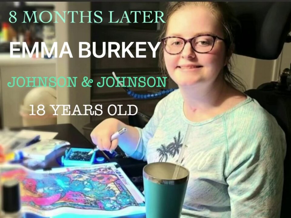 Previously healthy Emma Burkey (18) suffers severe neurological injuries due to jab #RealNotRare