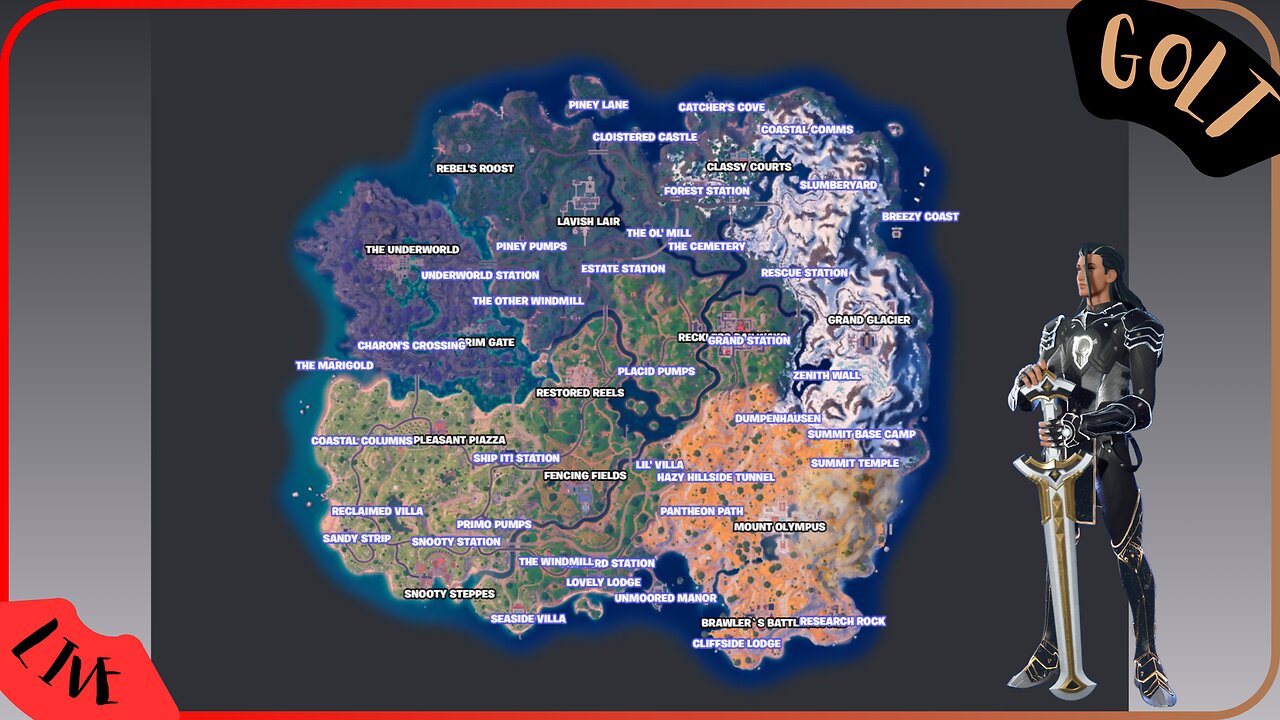 There is a secret treasure on this map | FORTNITE | GOLT