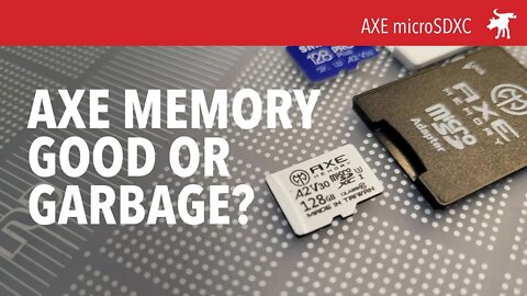AXE microSD speed test