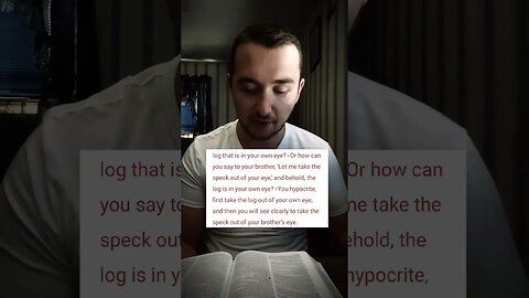 Atheist Reads The Bible: Matthew 7 (Part 1) Judging Others #god #bible #christ #jesus #atheist