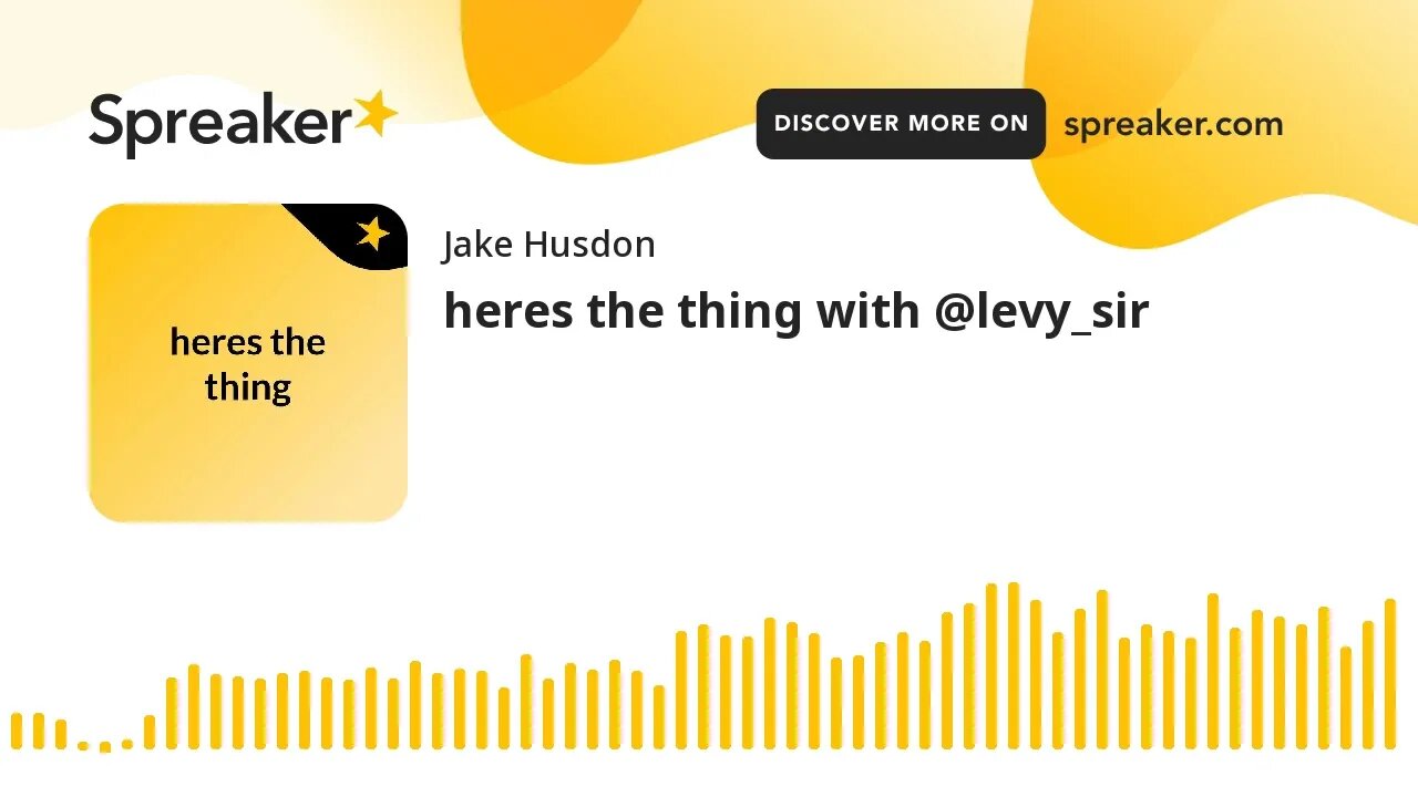 heres the thing with @levy_sir (made with Spreaker)