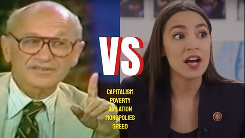 AOC Debates Economist Milton Friedman