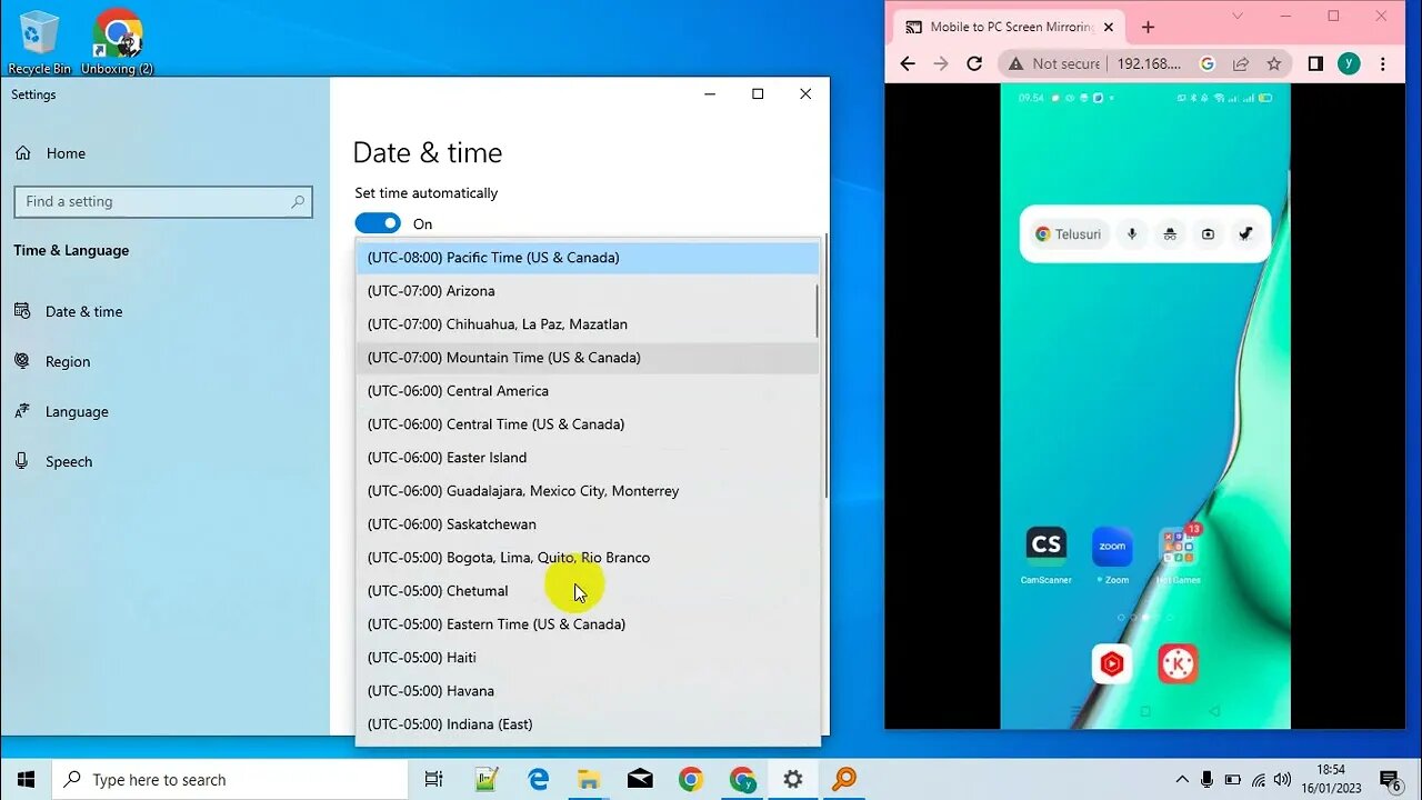 How to set Date Time on Laptop