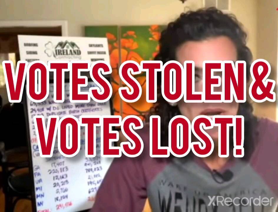 VOTES STOLEN OR LOST!