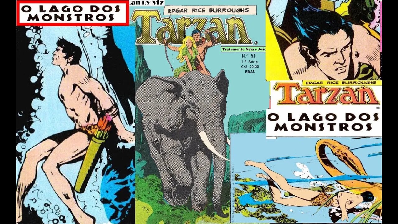 TARZAN FORMATINHO 51 A O LAGO DOS MONSTROS quadrinhos comics gibi #museudogibi ebal leitura