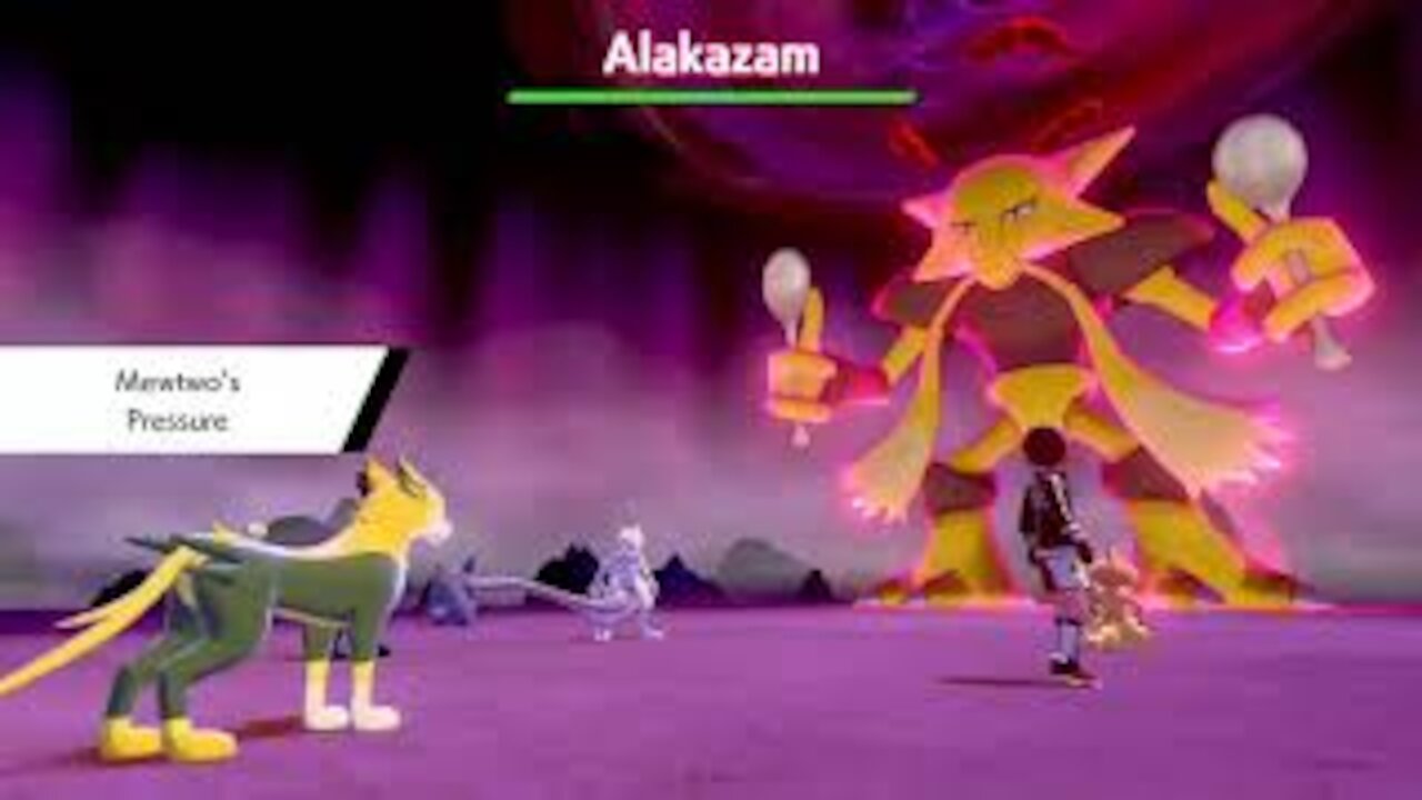 Pokémon Sword - How to get Alakazam (Max Raid Battle Gameplay)