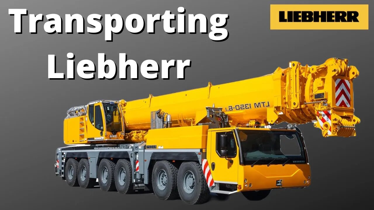 This is How You Transport HUGE Liebherr Crane & Excavators