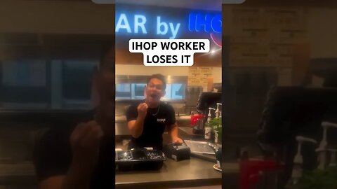 IHOP WORKER LOSES IT!