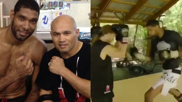 Tim Duncan TRAINS MMA