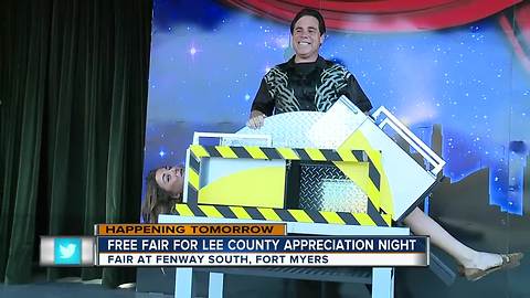 Free fair for Lee County appreciation night - 8am report