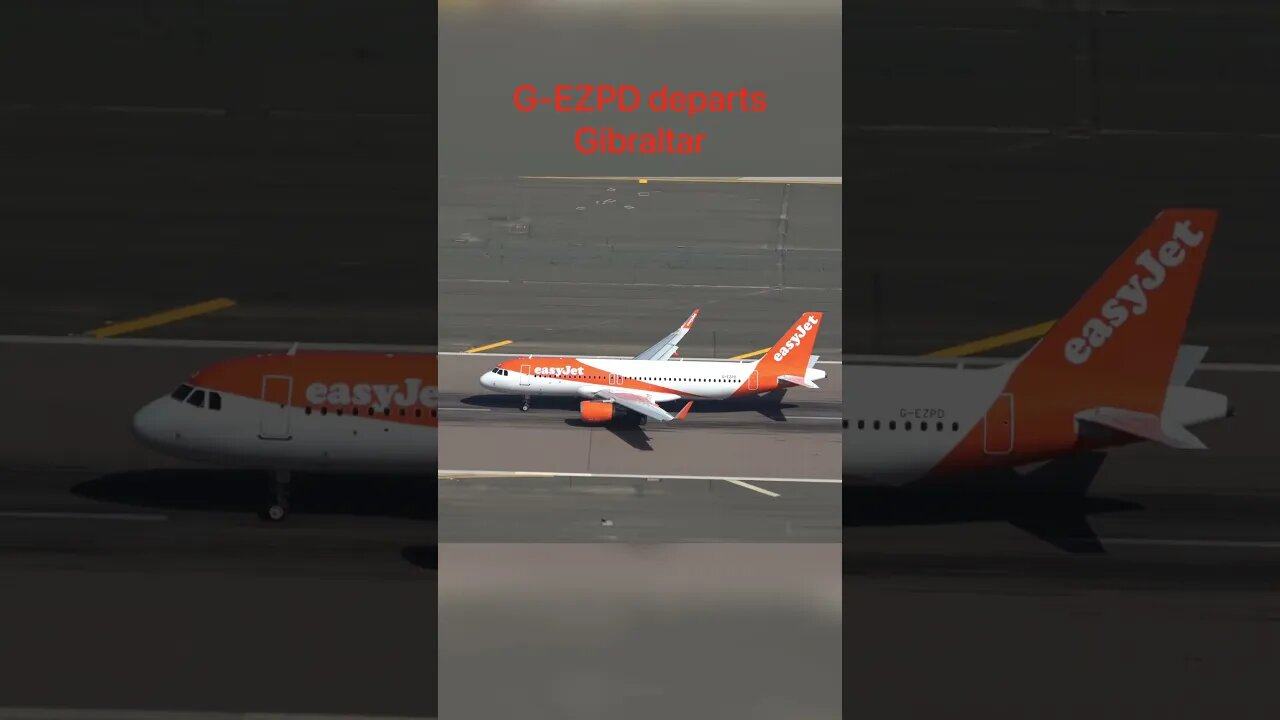 easyJet Departure at Gibraltar Airport