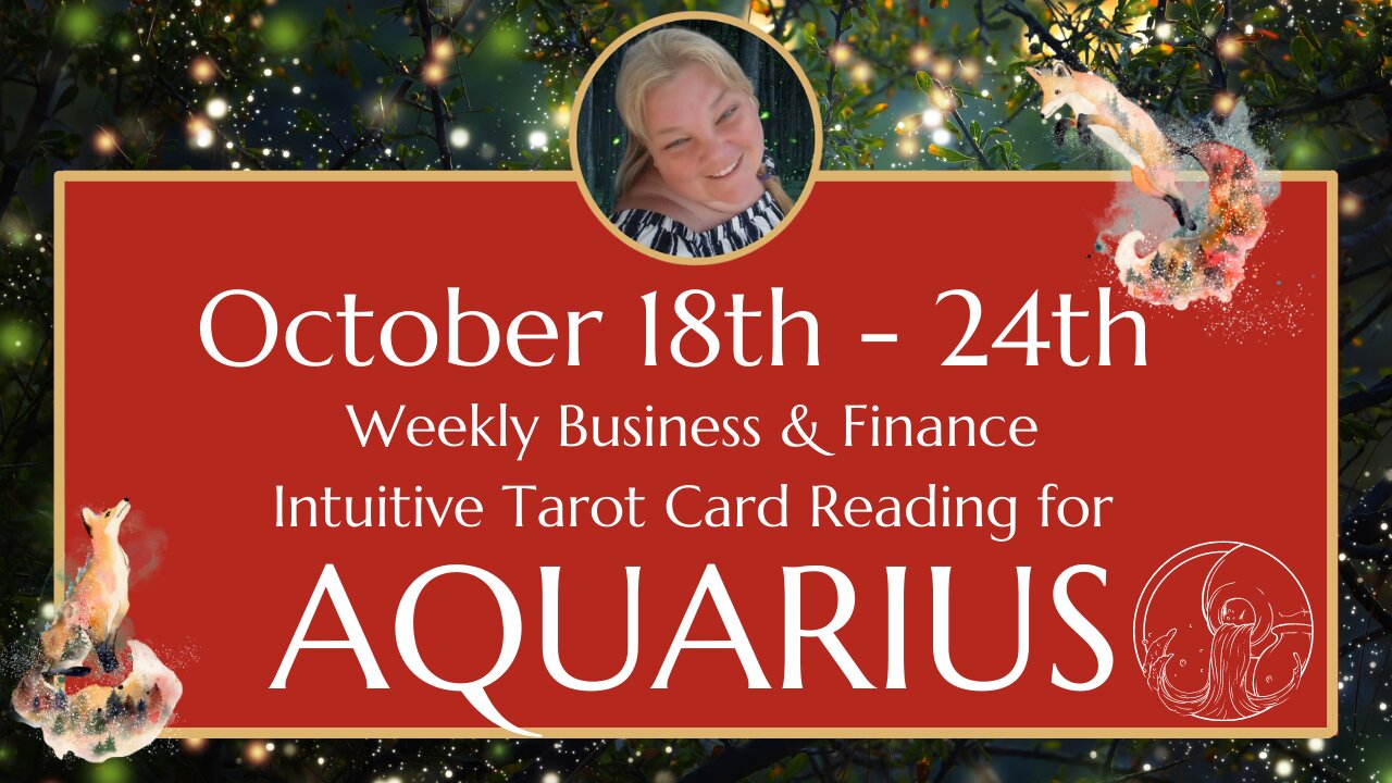 ♒ AQUARIUS 🏺 | OCTOBER 18th - 24th | CHOOSE YOUR BIZ IDEAS WISELY! | Weekly BUSINESS Tarot Reading