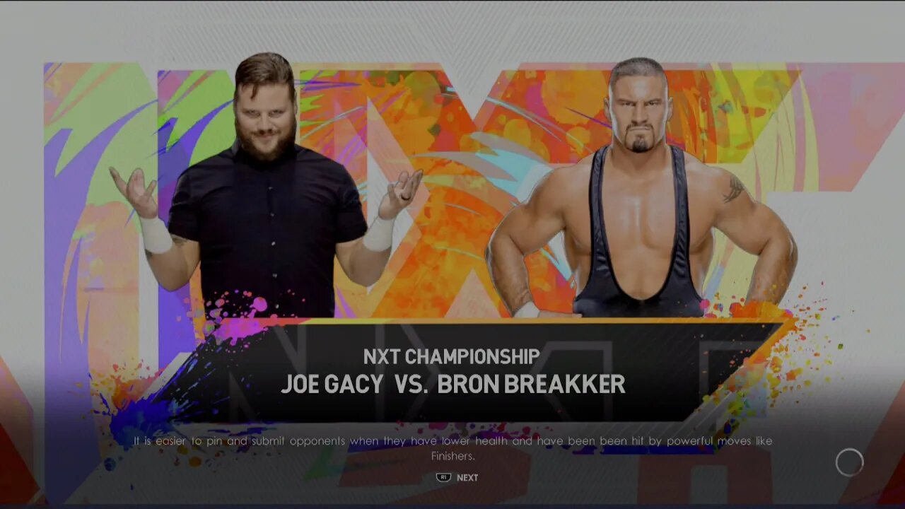 NXT Spring Breakin' Bron Breakker vs Joe Gacy for the NXT Championship