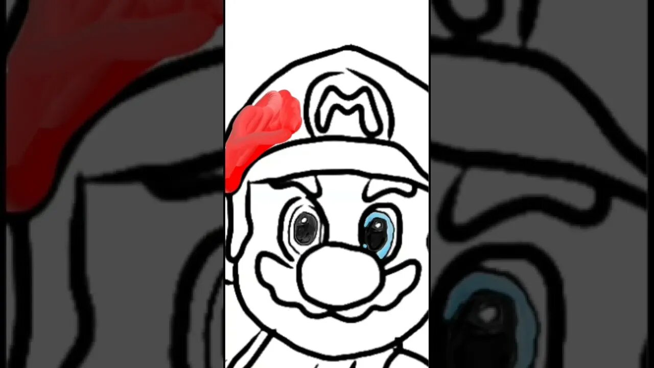 Drawing Mario from Scratch... #mario #mariomovie #nintendo #art