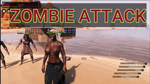 Conan Exiles, zombie attack, busty, Boobs #boosteroid #conanexiles