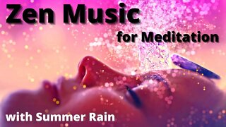 Relaxing Zen Music with Summer Rain.