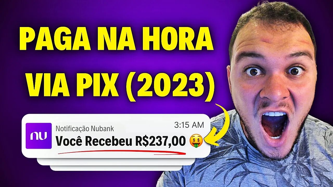 [SAQUE R$237,00 NA HORA] *NOVO* APP que PAGA DINHEIRO DE VERDADE via PIX em 2023