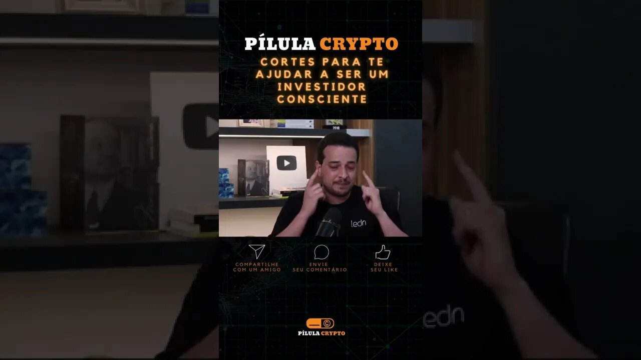 CENTRALIZAÇÃO x CRIPTOMOEDAS #shorts