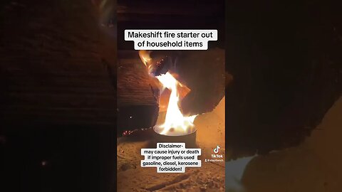 Fire starter made from items in your kitchen