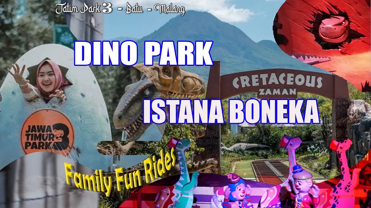 Family FUN Rides , Dino Park seru dengan istana boneka dan dinosaurus