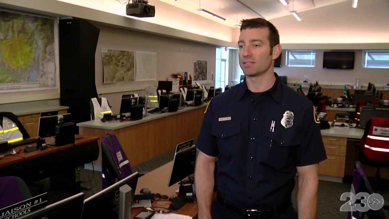 KCFD Public Information Officer Andrew Freeborn speaks on emergency preparedness