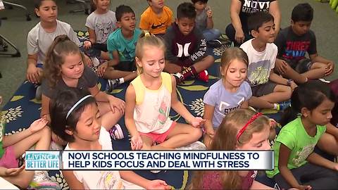 Novi schools teaching mindfulness to help kids focus and deal with stress