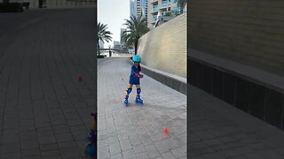 Freestyle Slalom skating, Step by step #skateweaver #shorts