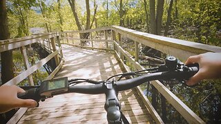 A Scenic Bike Ride Through A Small Town In North America