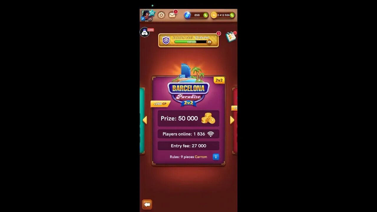 Carrom Disc Pool Play With Lulu-#carrompool #gameplay