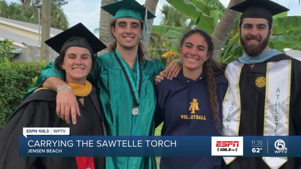 Naiya Sawtelle carrying on the family torch at Jensen Beach