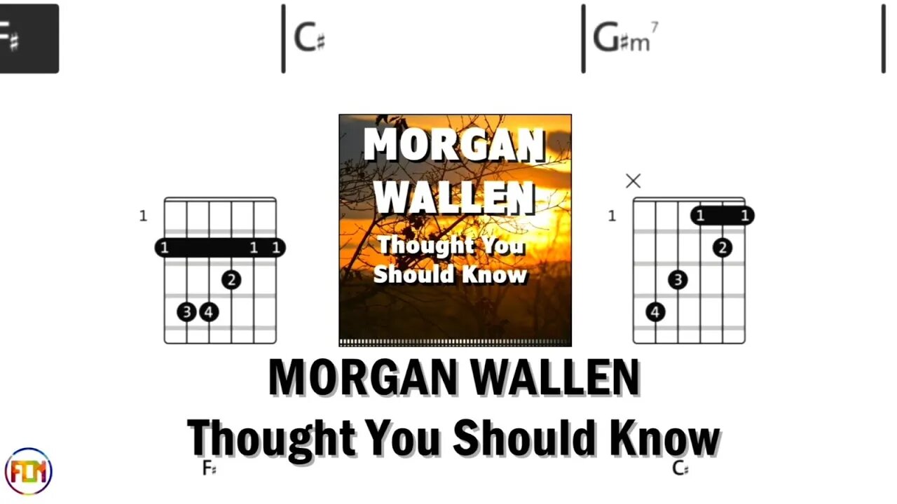 MORGAN WALLEN Thought You Should Know FCN GUITAR CHORDS & LYRICS