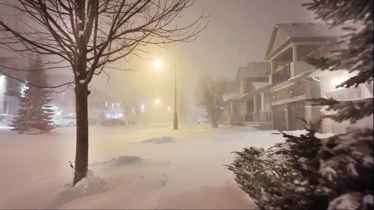 Extreme Winter Snow Storm arrives to Toronto GTA and Southern Ontario Today January 12 2024